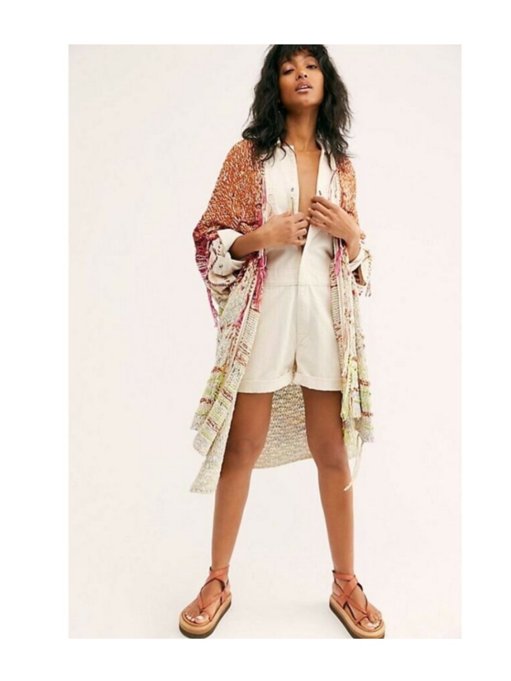 Free People Skies The Limit Cardigan Desert Dream Combo Small NWOT